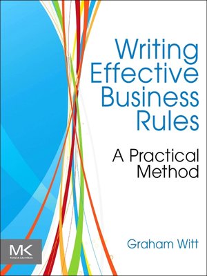 cover image of Writing Effective Business Rules